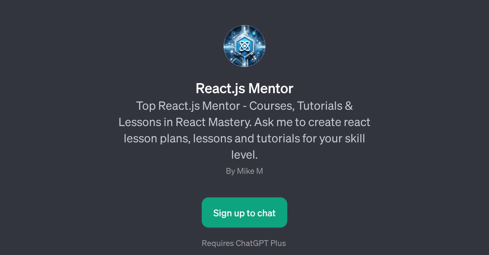 React.js Mentor website