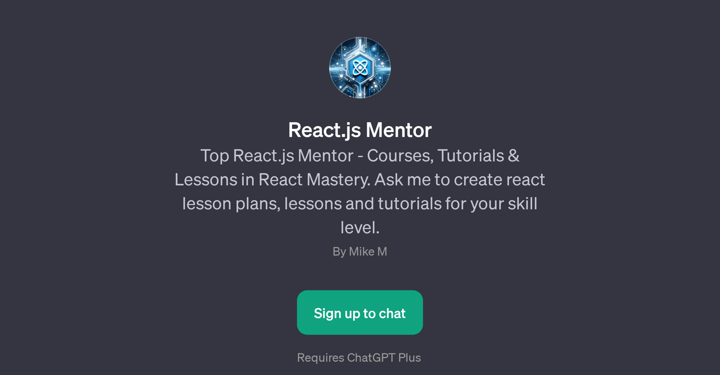 React.js Mentor website