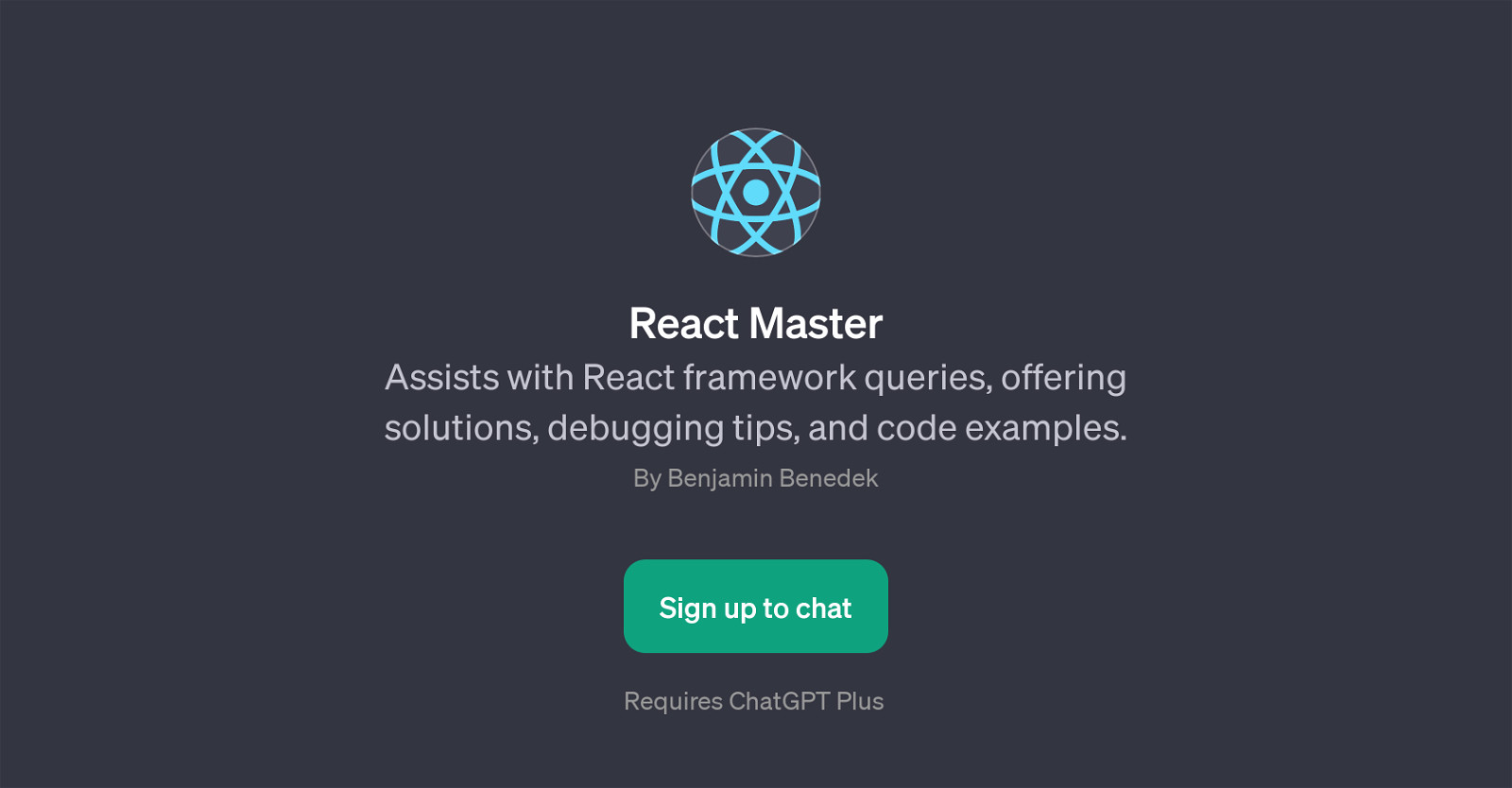 React Master website