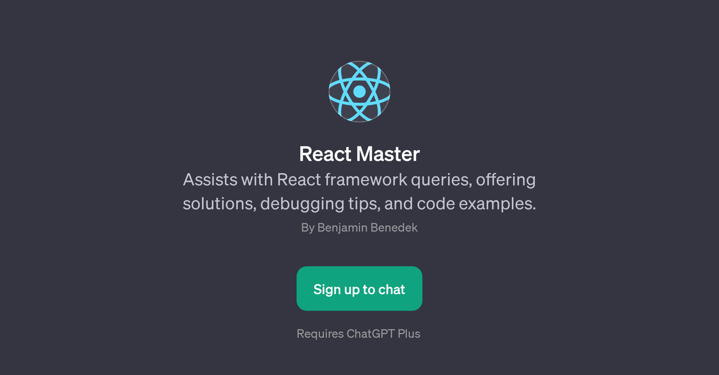 React Master website