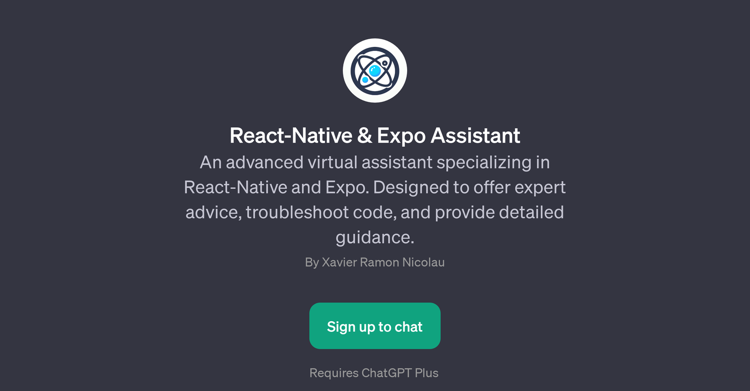 React-Native & Expo Assistant website