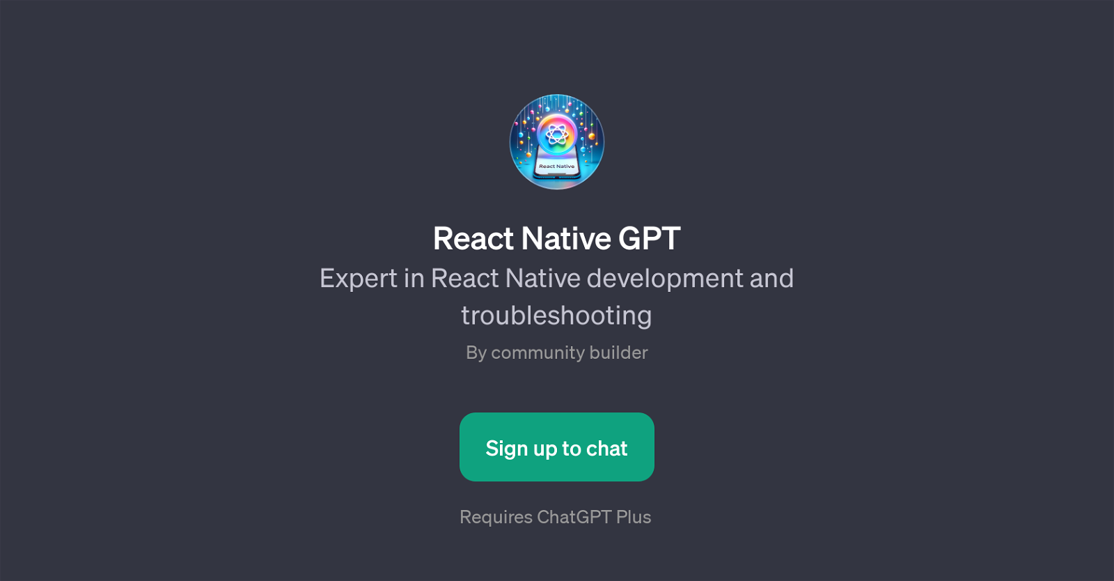 React Native GPT website