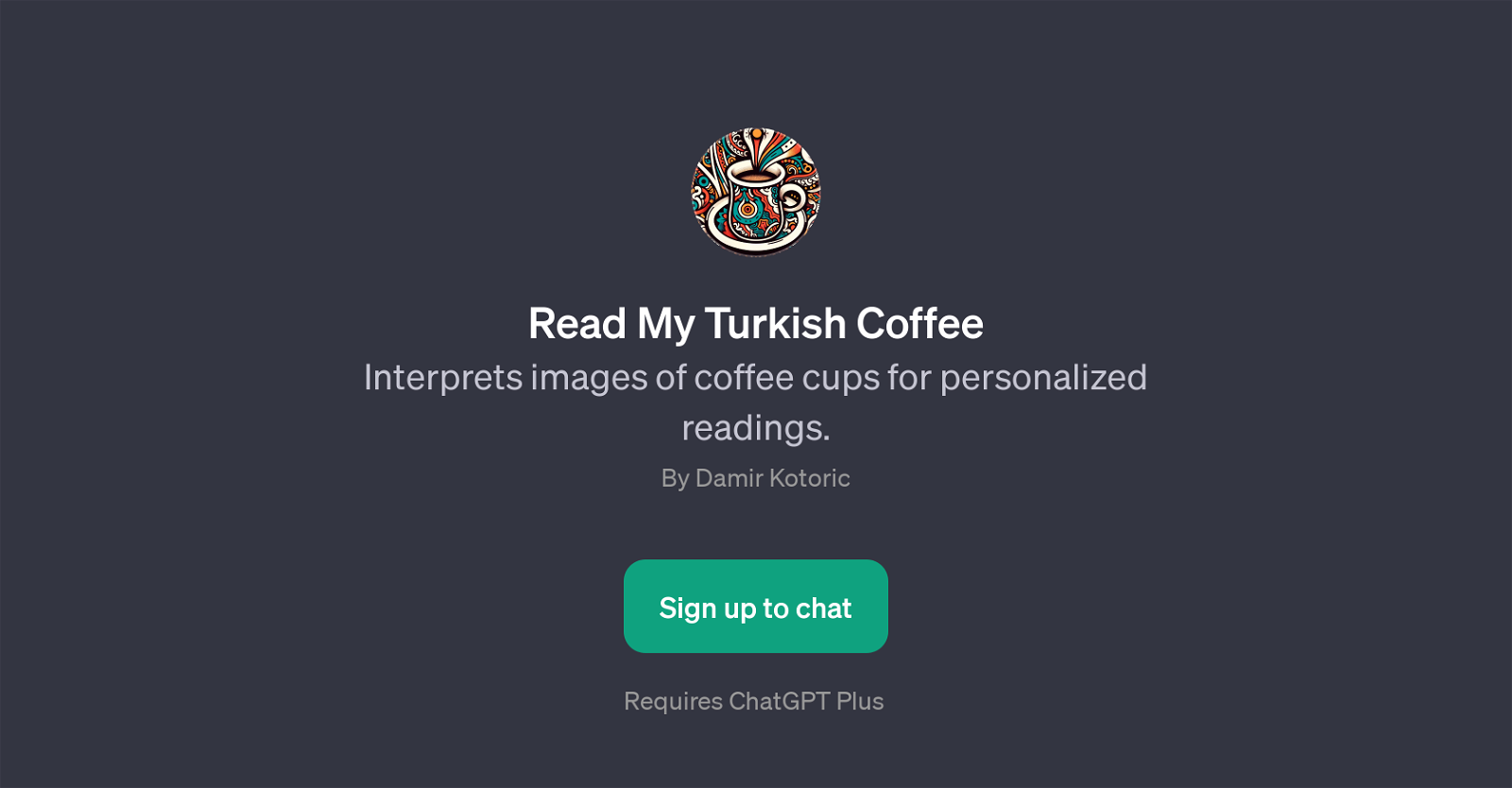 Read My Turkish Coffee website
