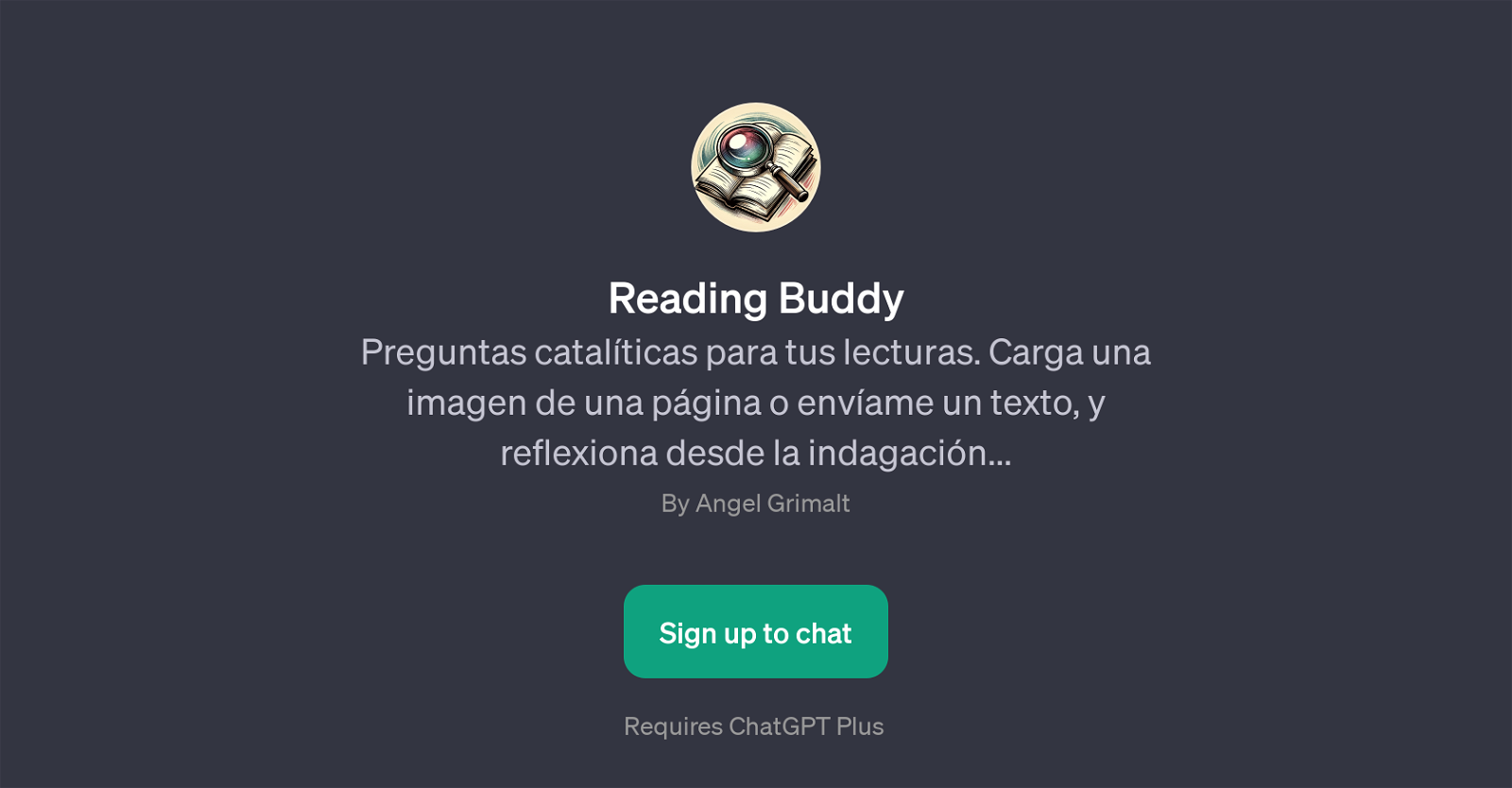 Reading Buddy website