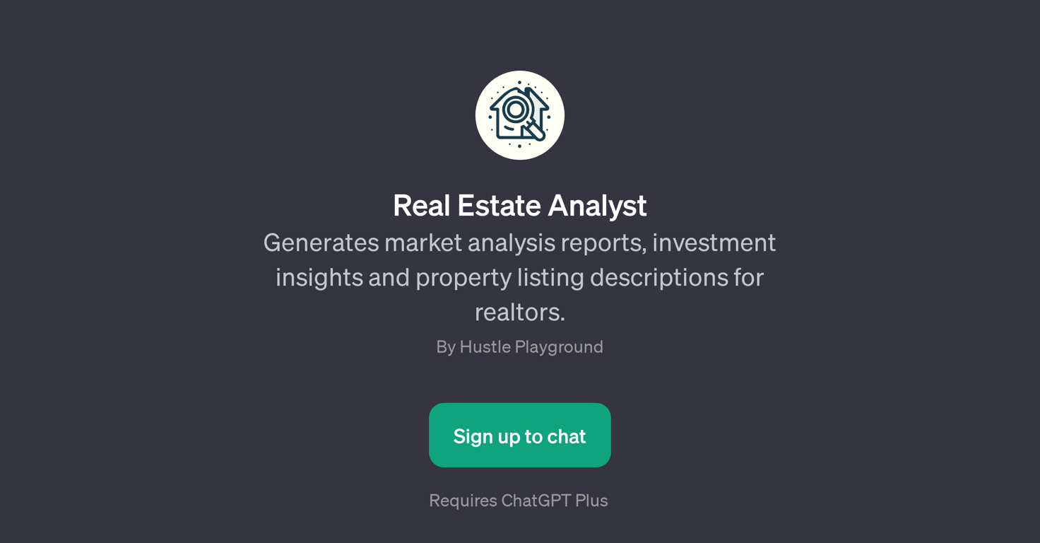 Real Estate Analyst website