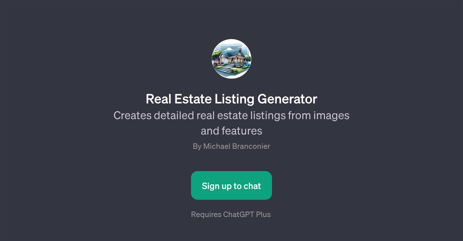 Real Estate Listing Generator website