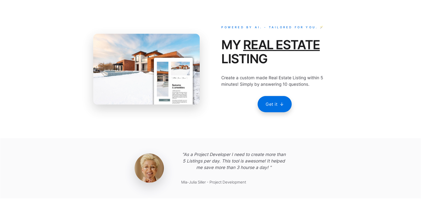 Real Estate Listing