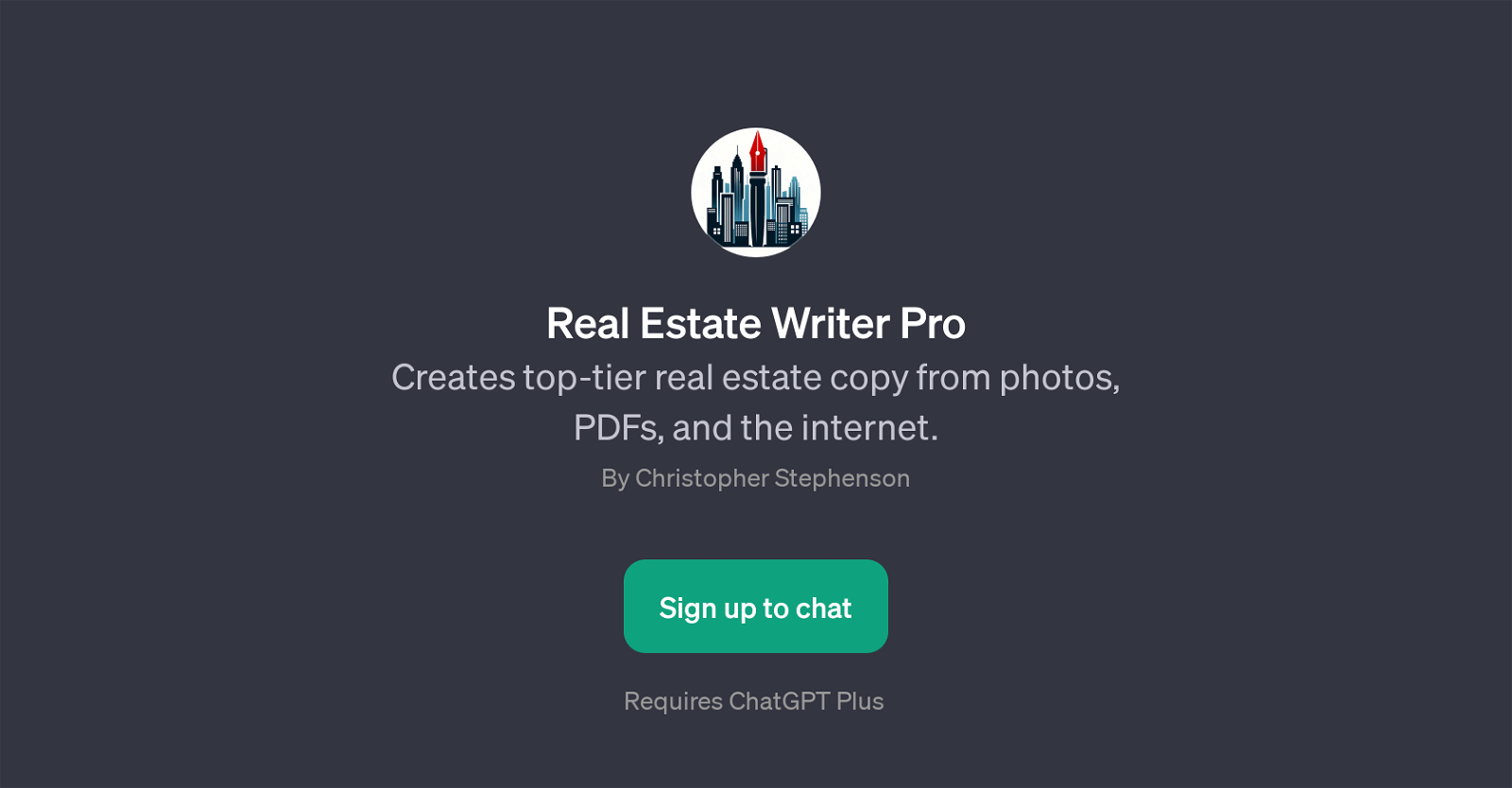 Real Estate Writer Pro website
