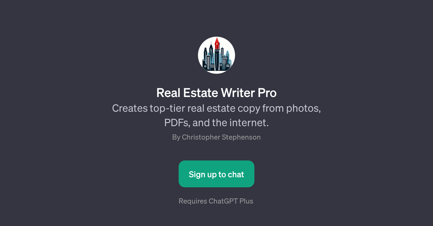 Real Estate Writer Pro website