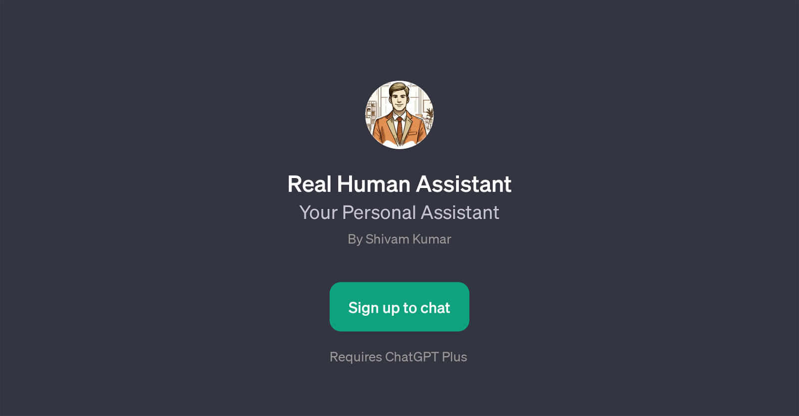 Real Human Assistant website