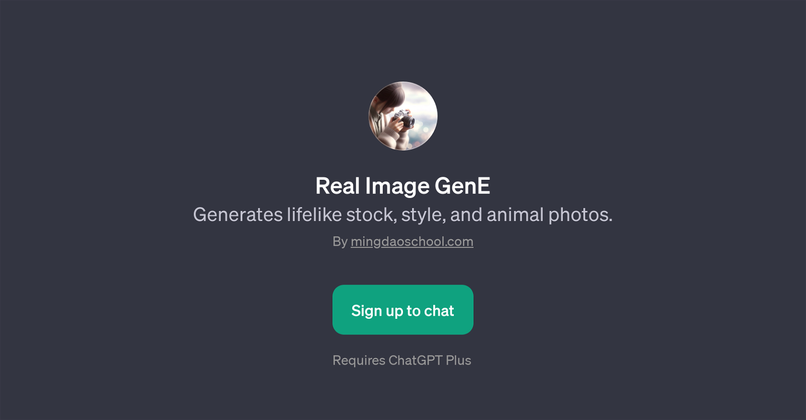 Real Image GenE website