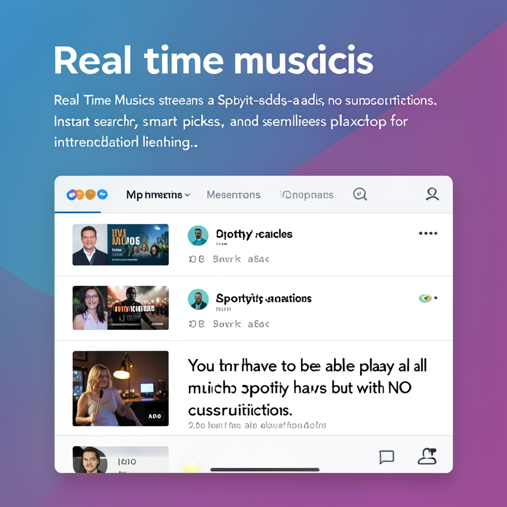 Real time musics website