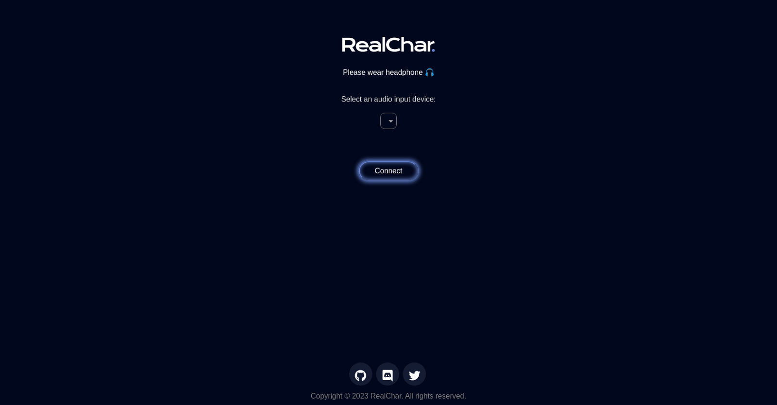 Realchar website