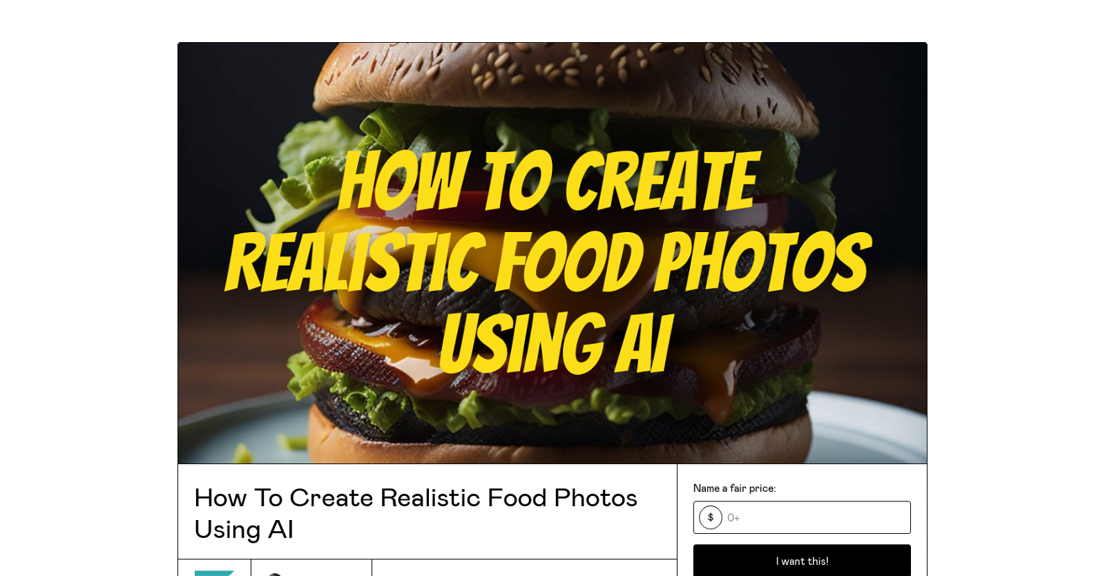 Realistic Food Photos website