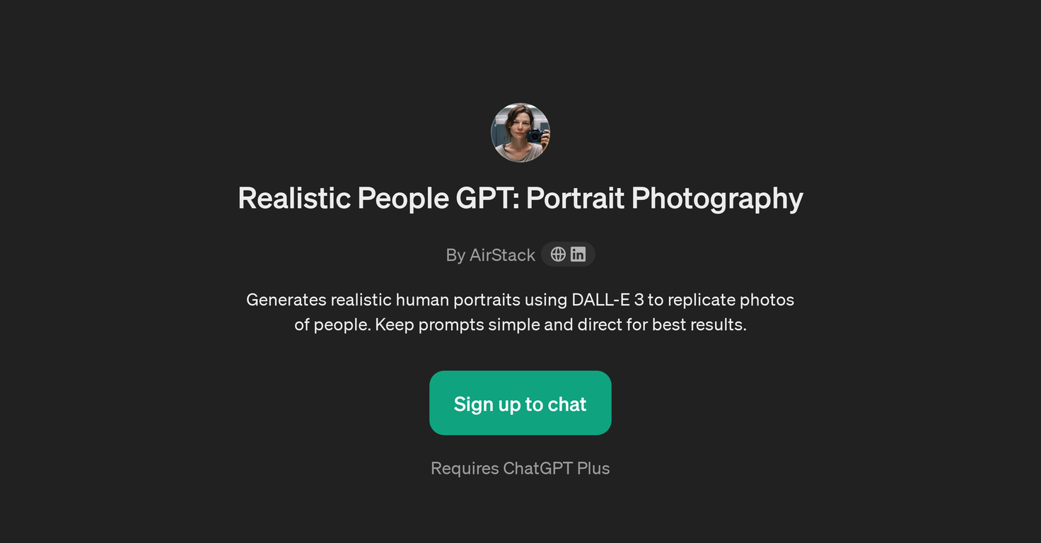 Realistic People GPT website