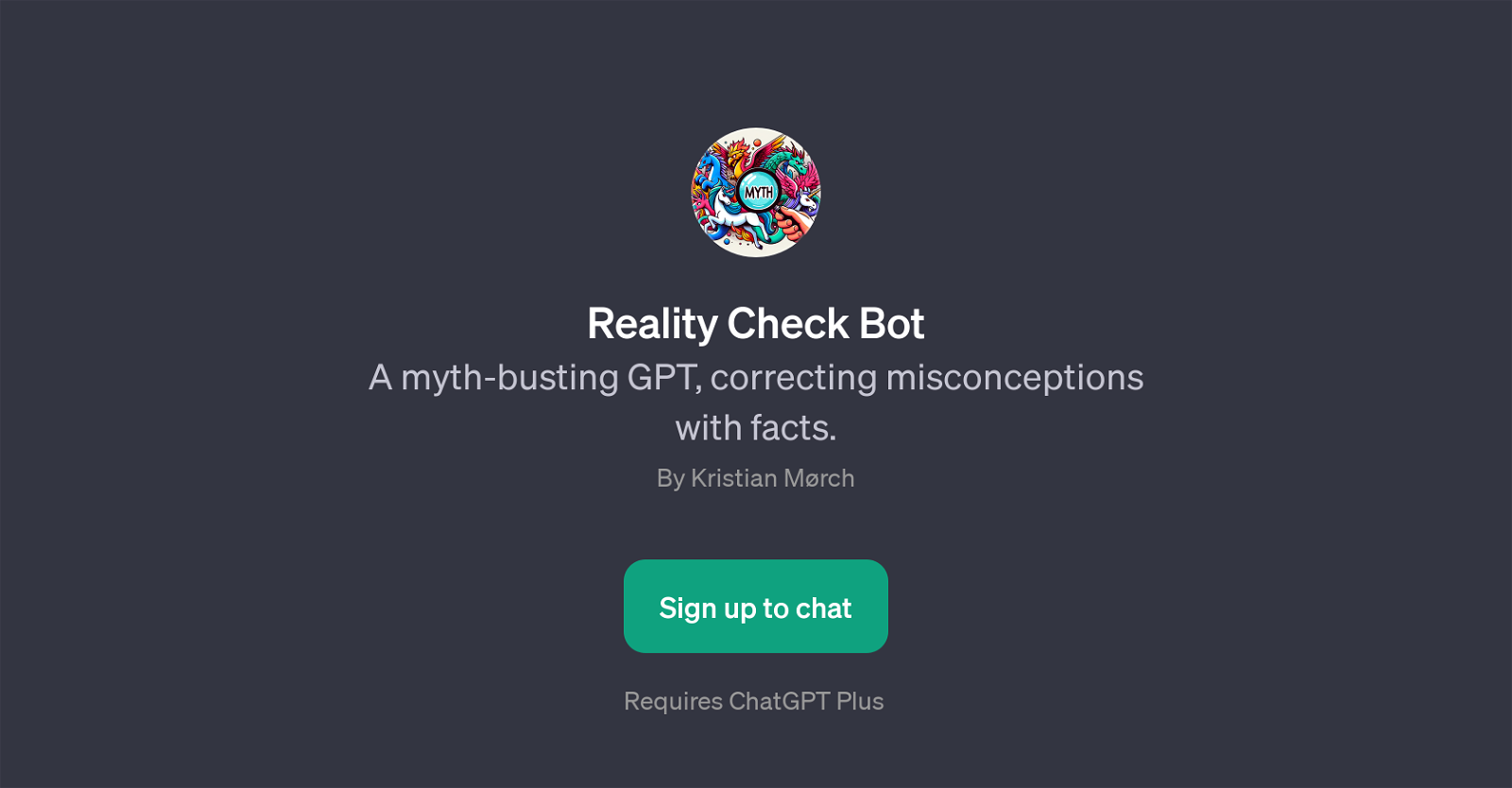 Reality Check Bot website