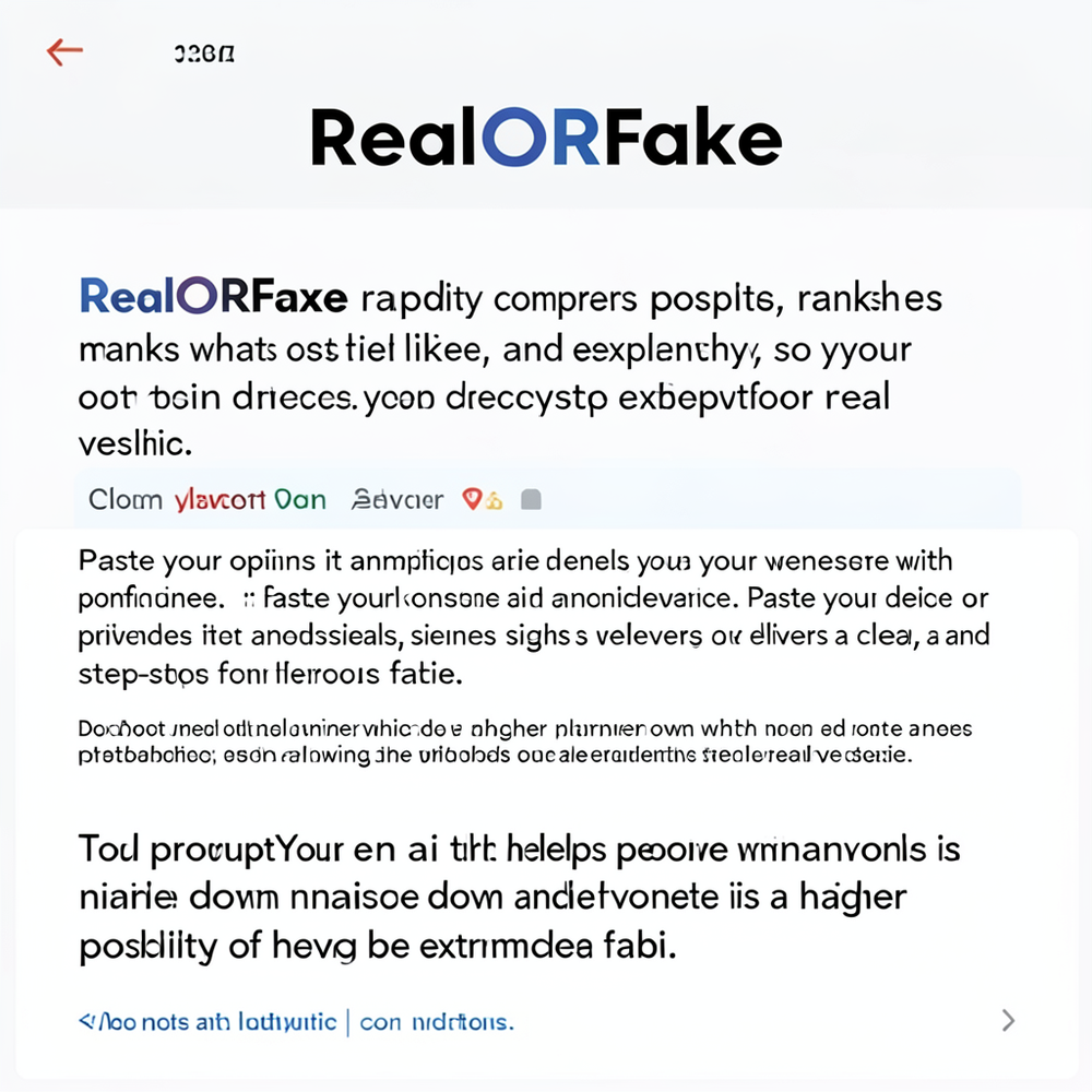 RealORFake website