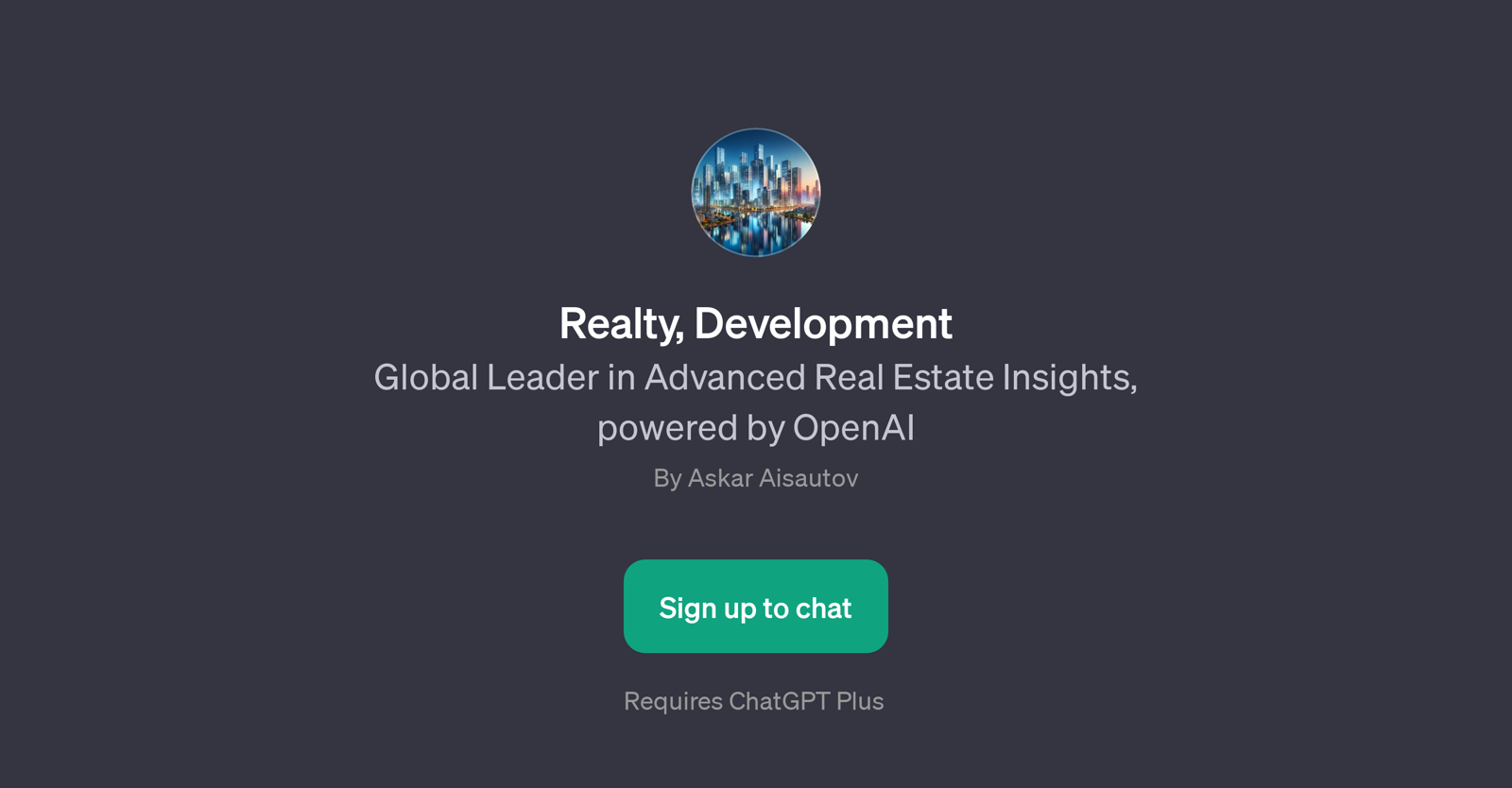Realty, Development website