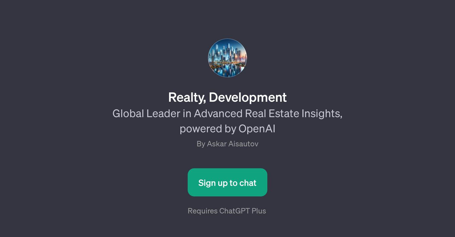 Realty, Development website