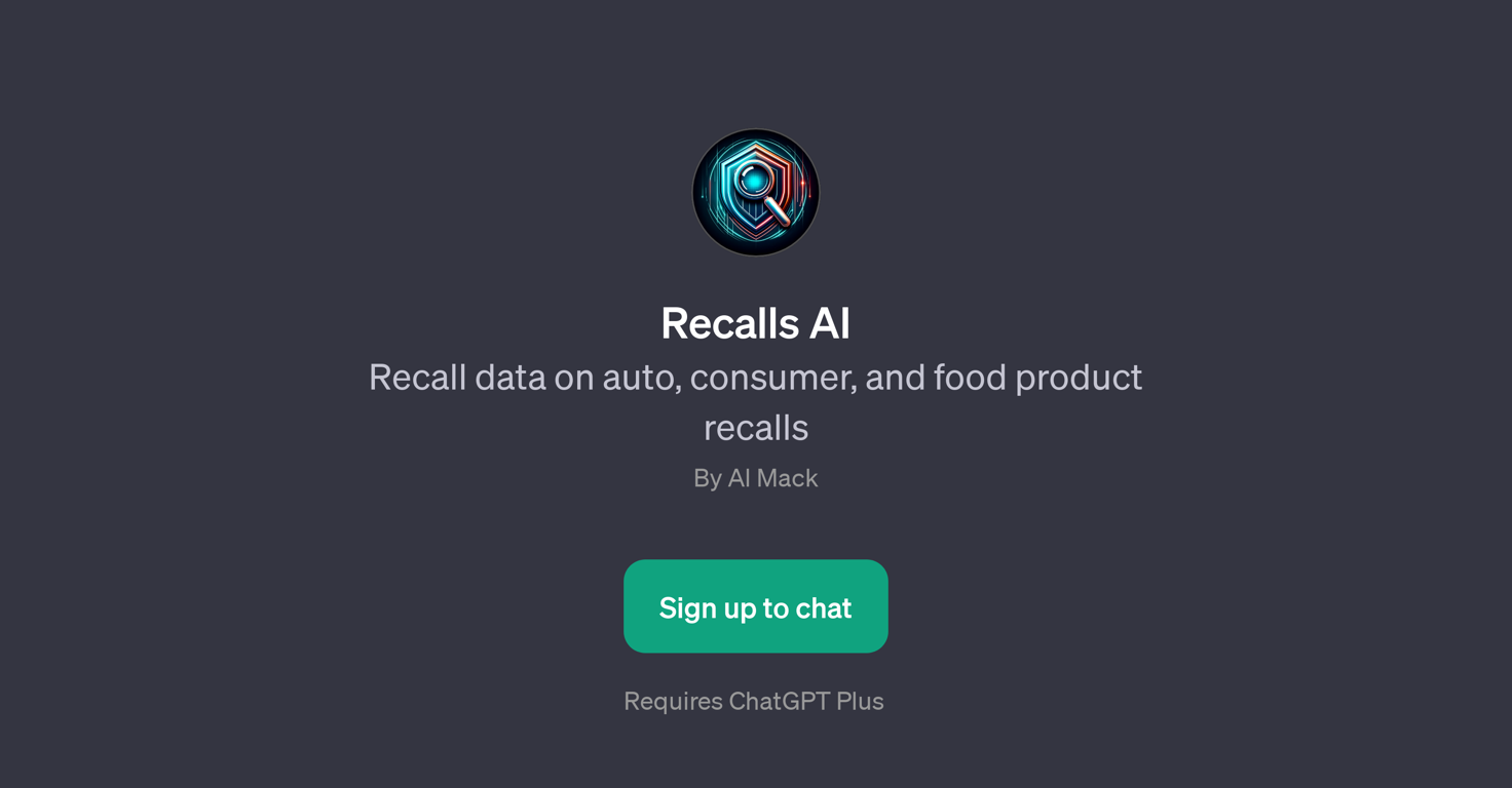 Recalls AI website
