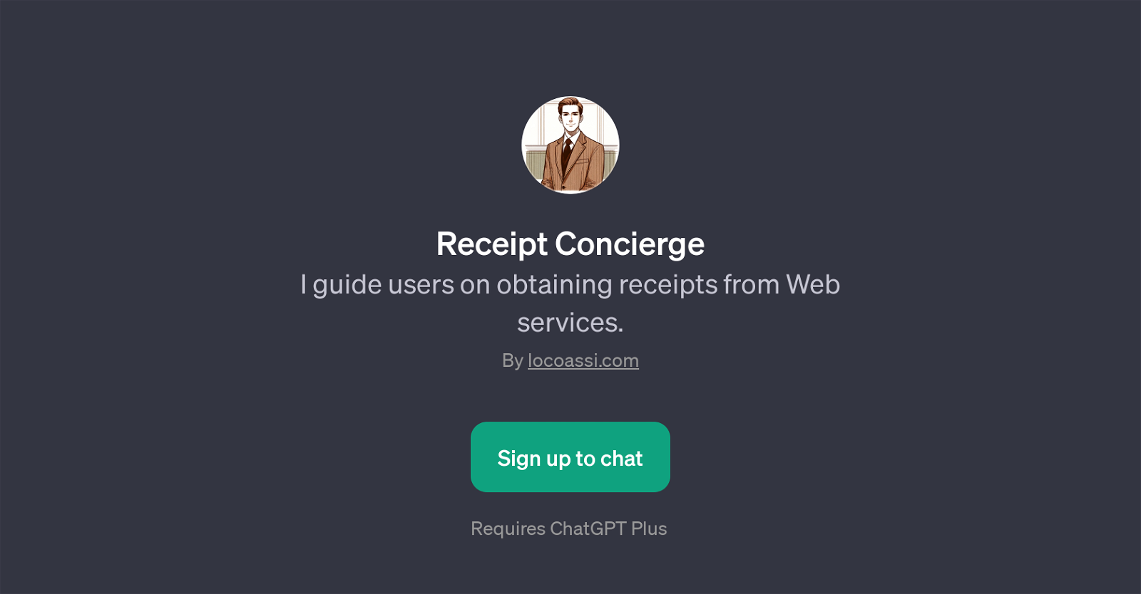 Receipt Concierge website