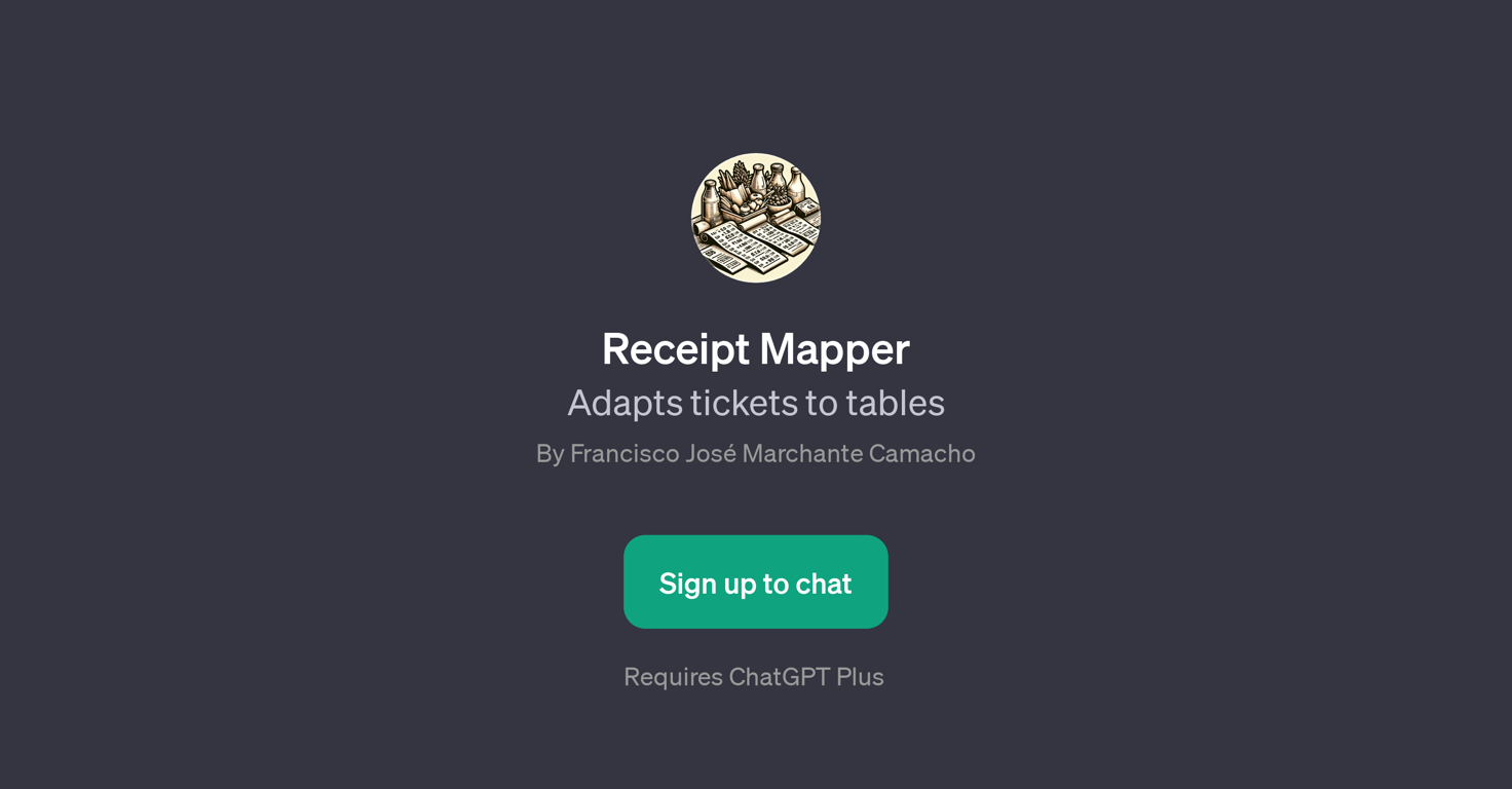 Receipt Mapper website