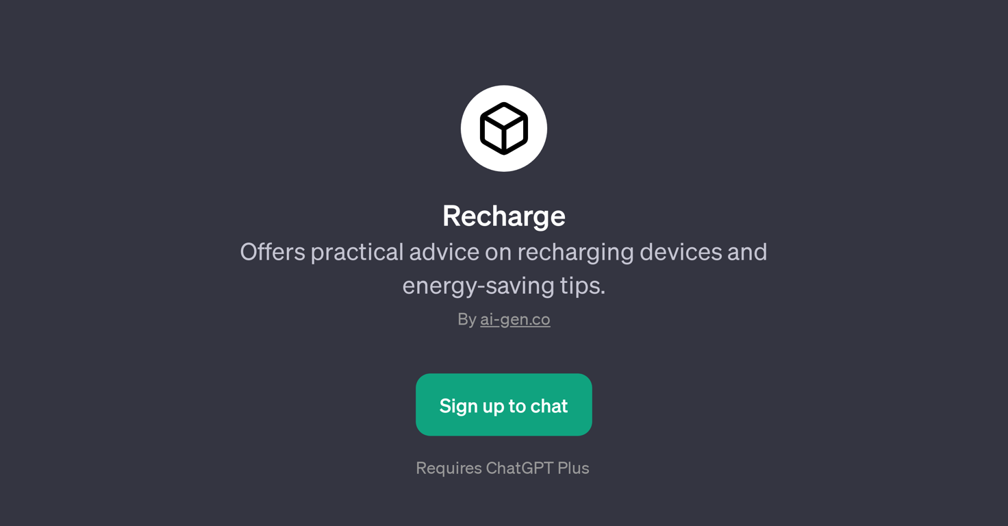 Recharge website