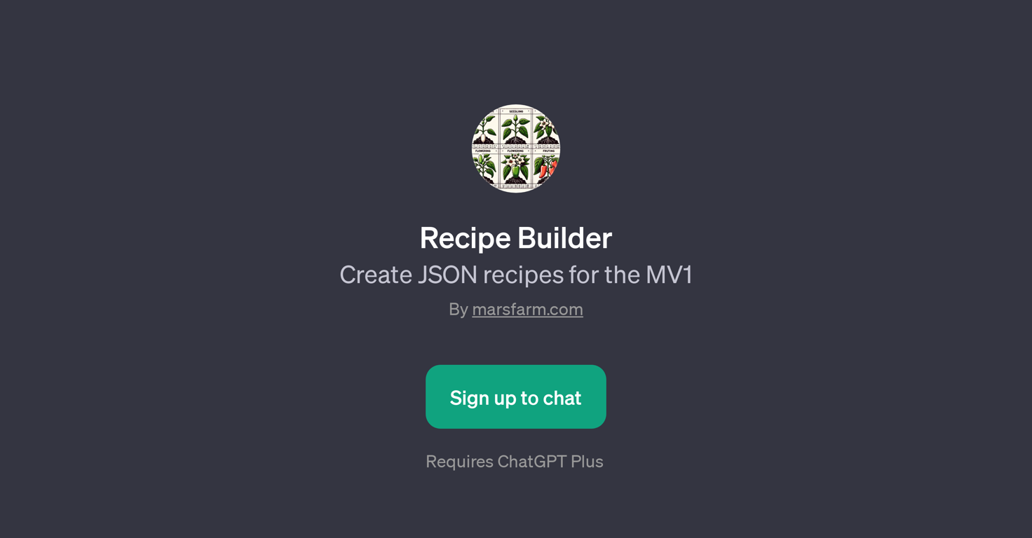 Recipe Builder website