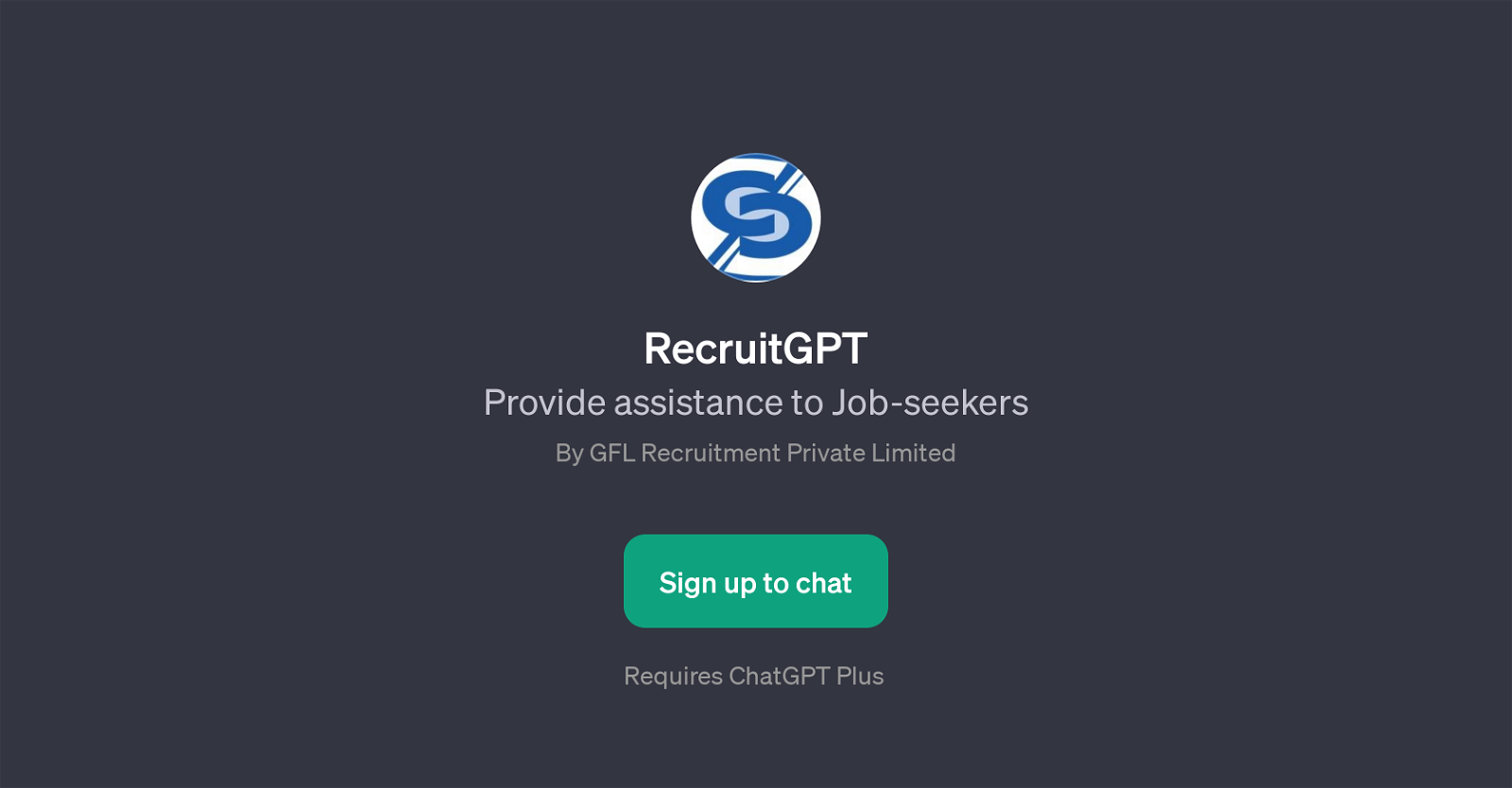 RecruitGPT website