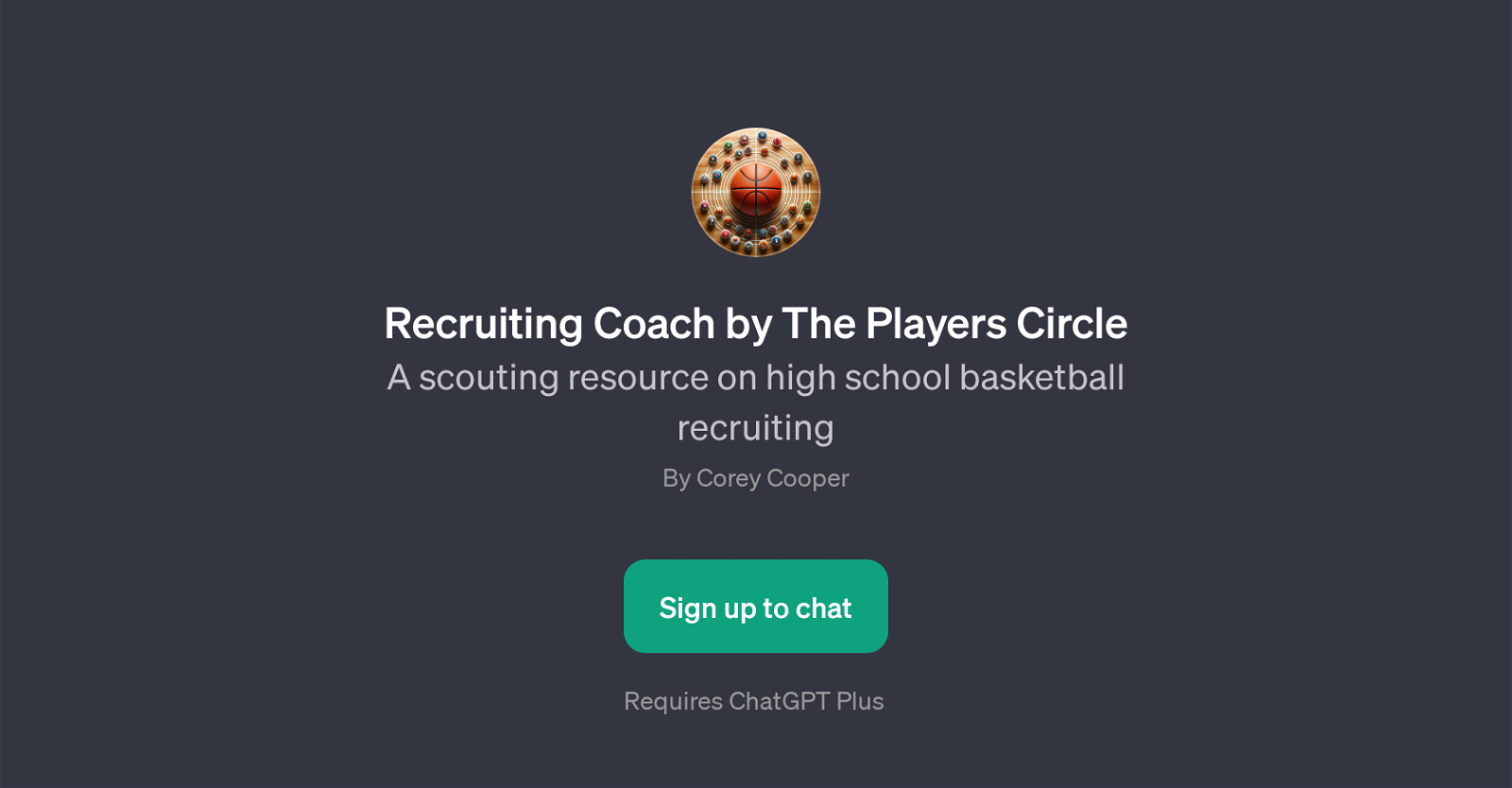 Recruiting Coach by The Players Circle website