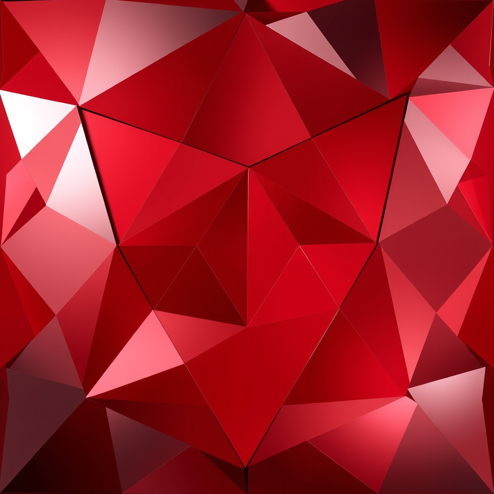 Red and silver grey glossy triangles abstract technology background website