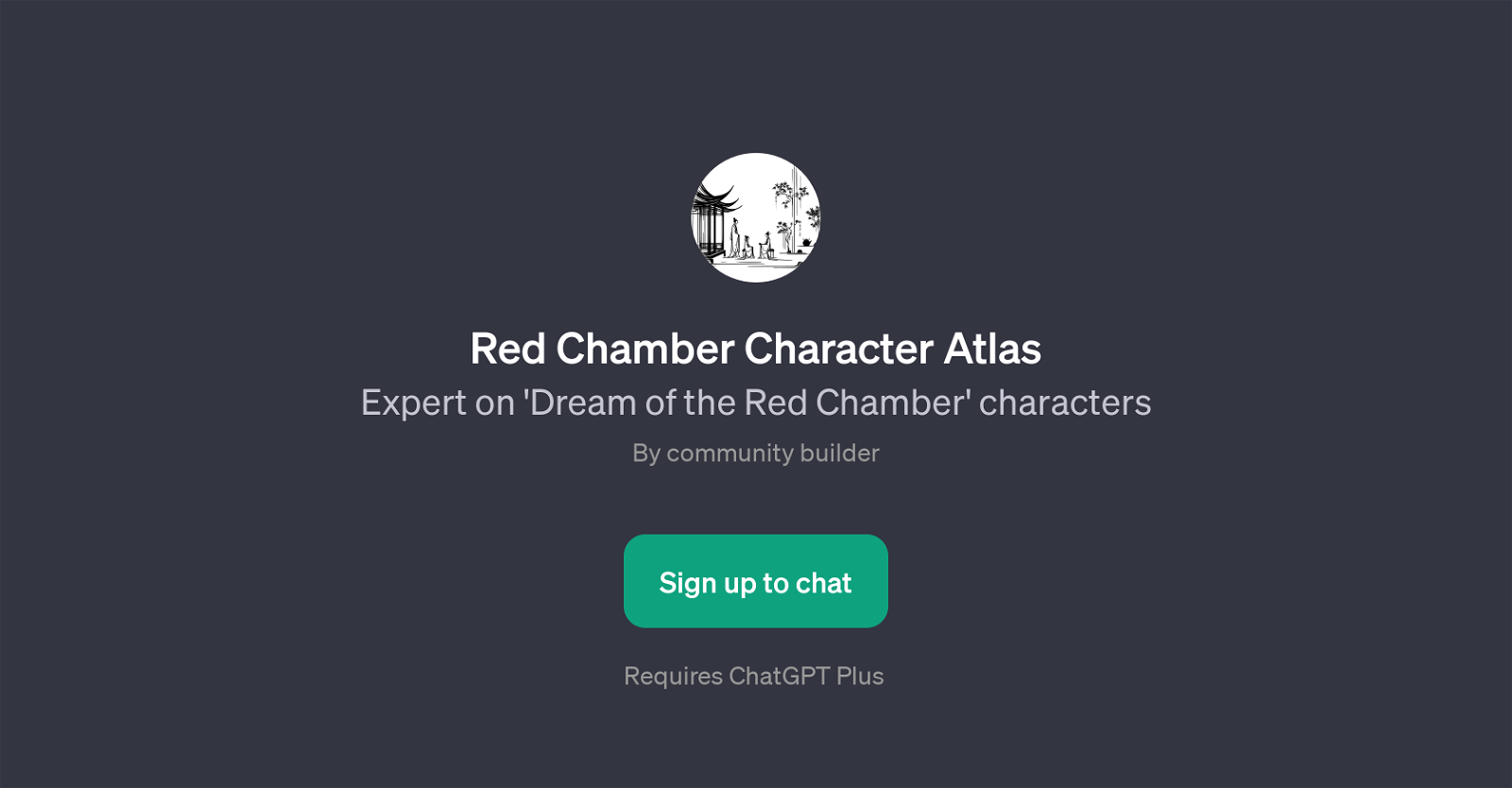 Red Chamber Character Atlas website