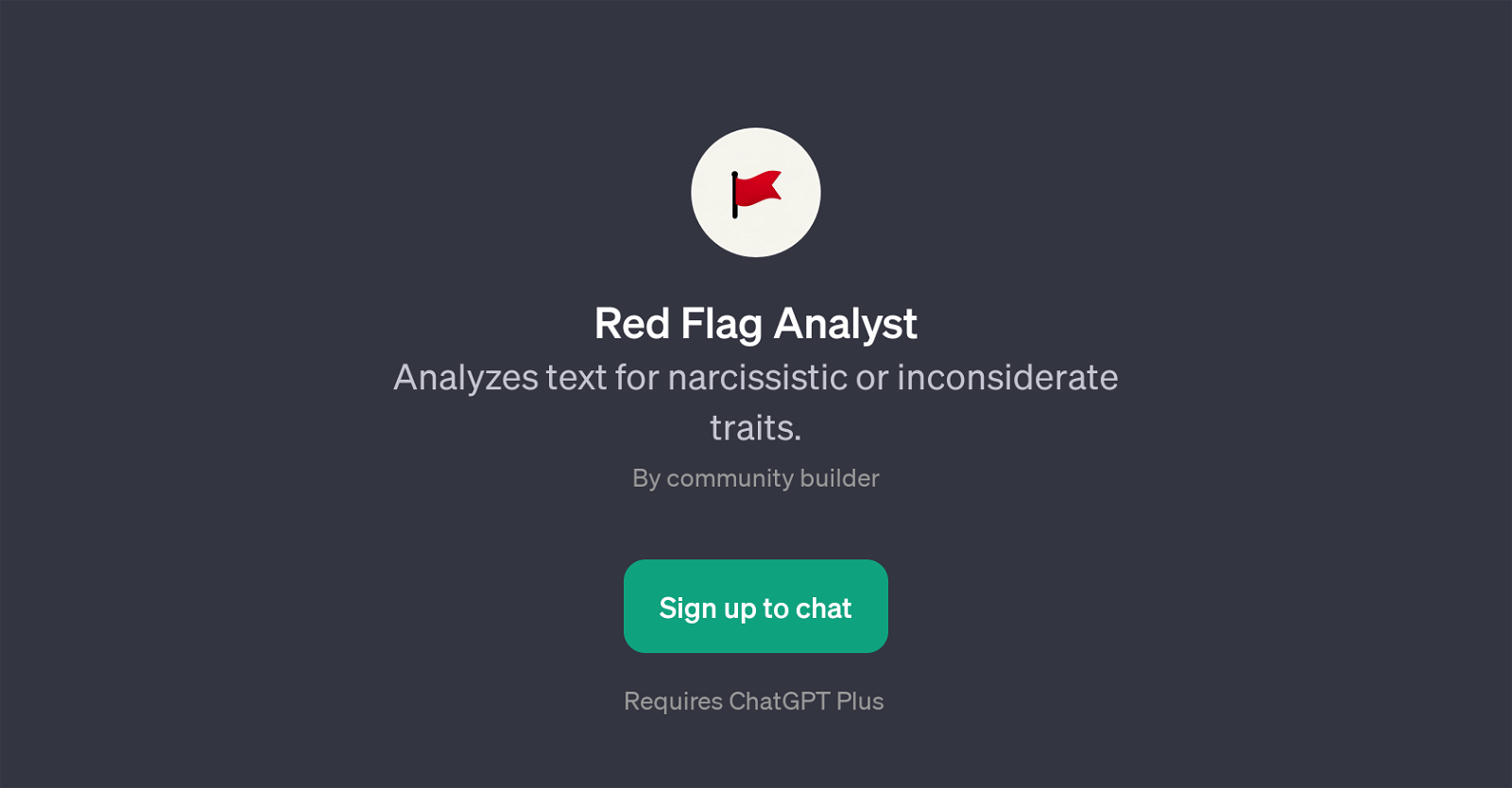 Red Flag Analyst website