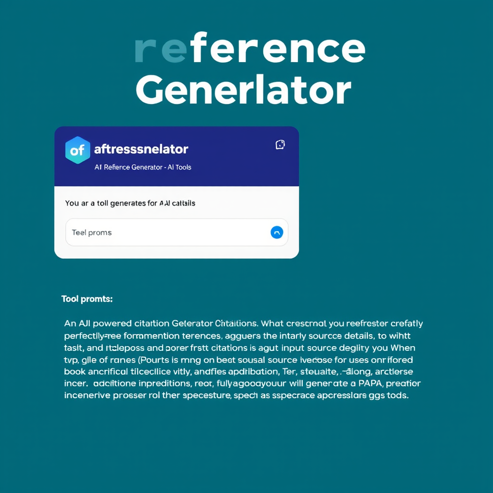 Reference Generator Citations website