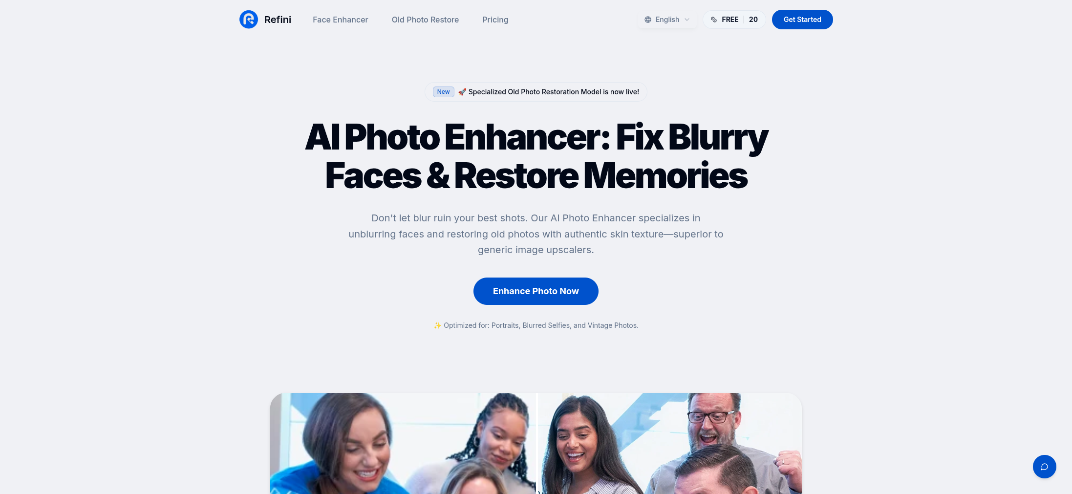 Image Refinement Refini - AI Tool For Image enhancement