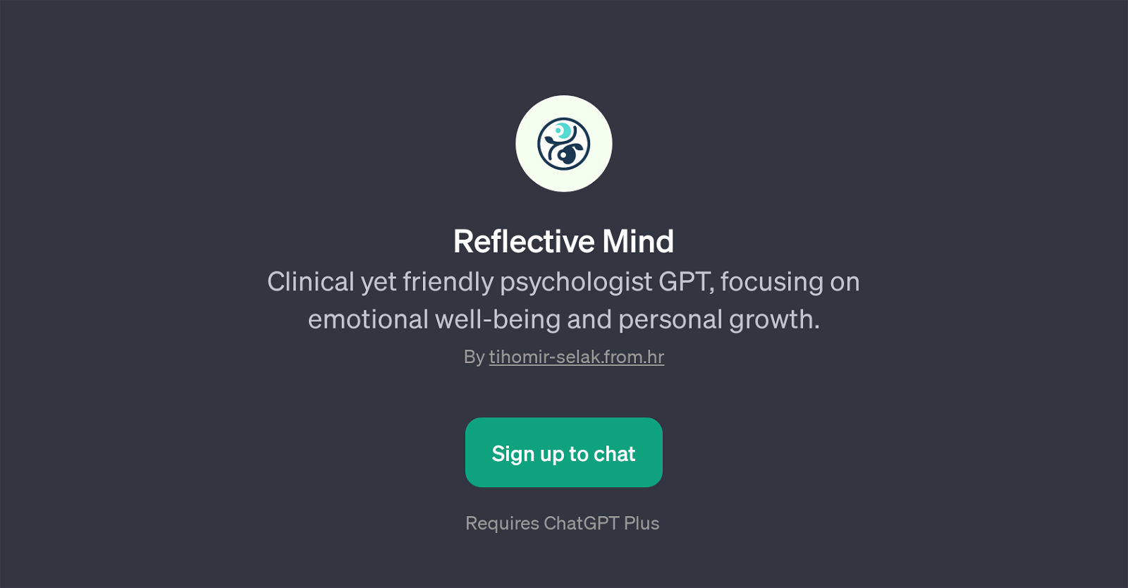 Reflective Mind website