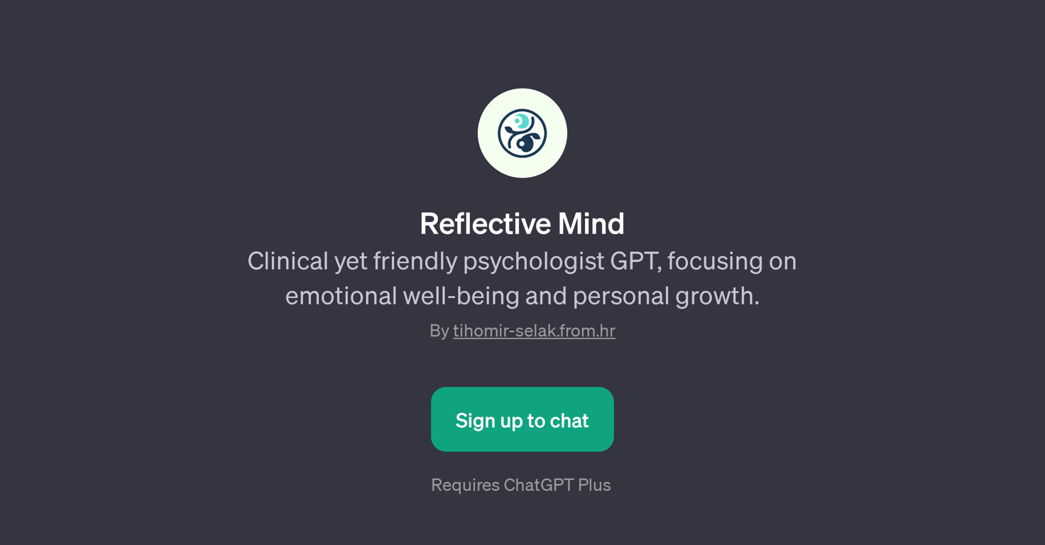 Reflective Mind website