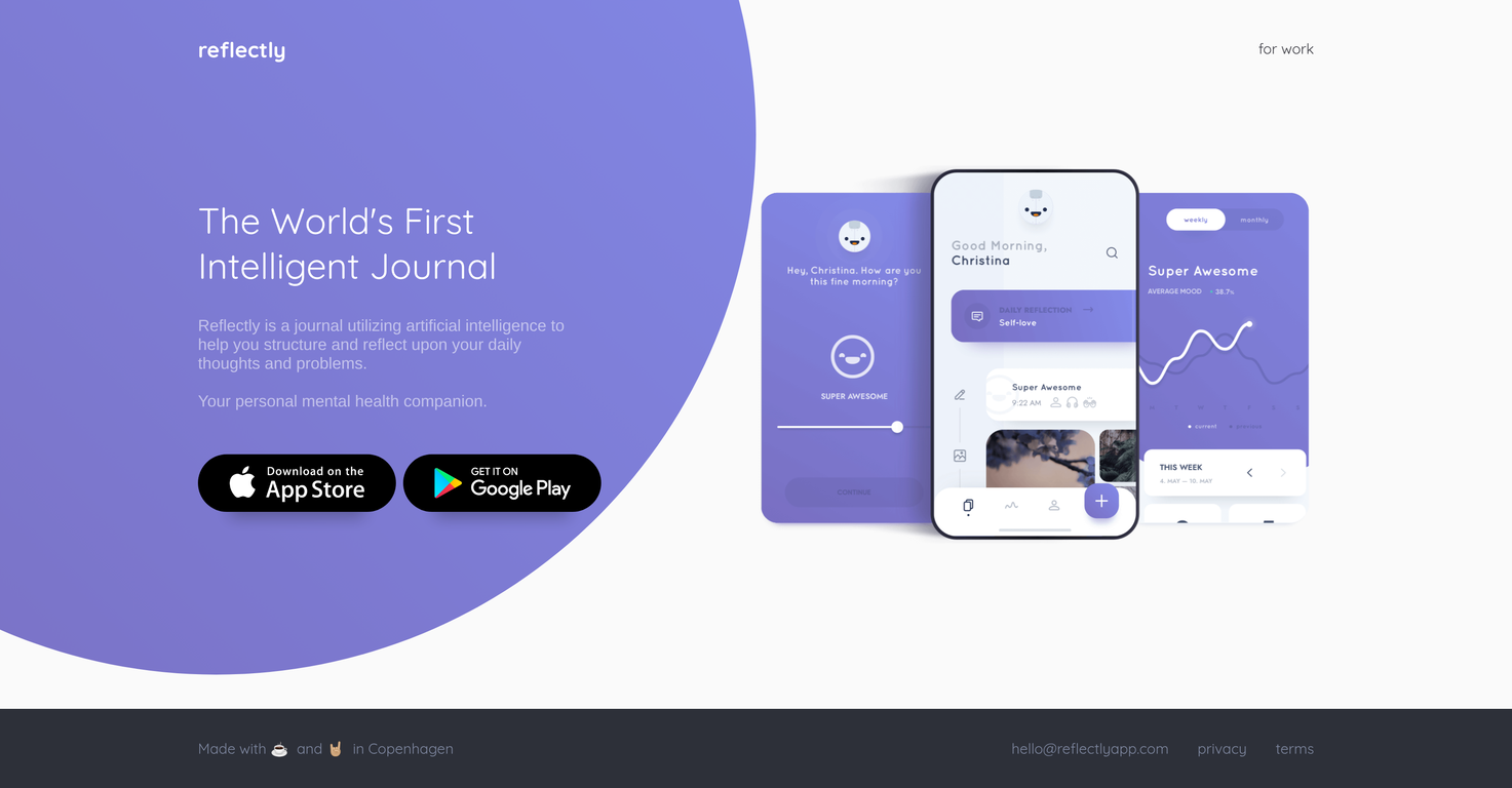 Reflectly website