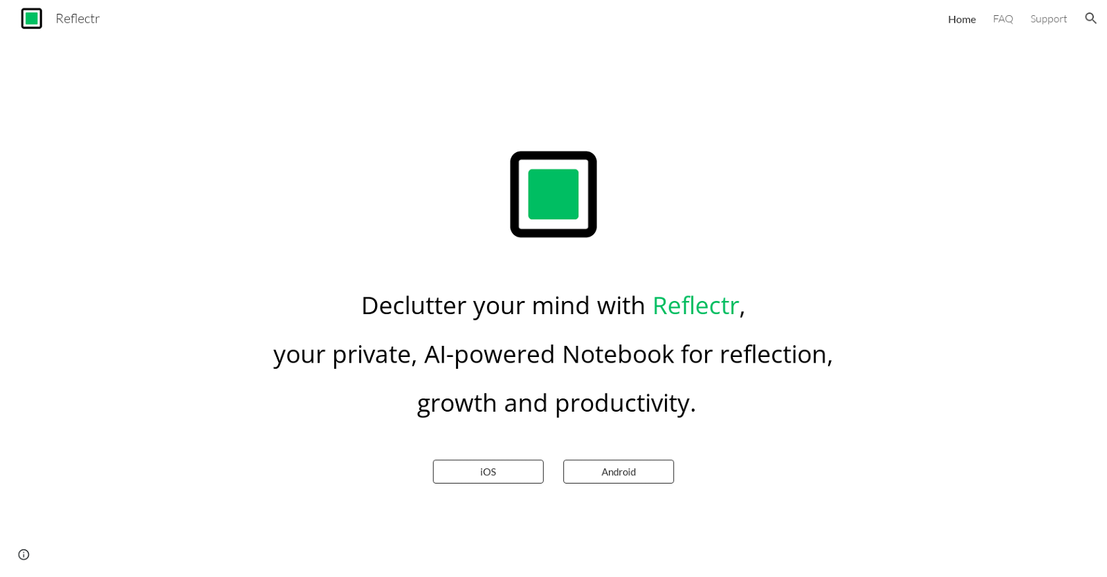 Reflectr website