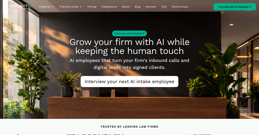 Reflekt Legal website