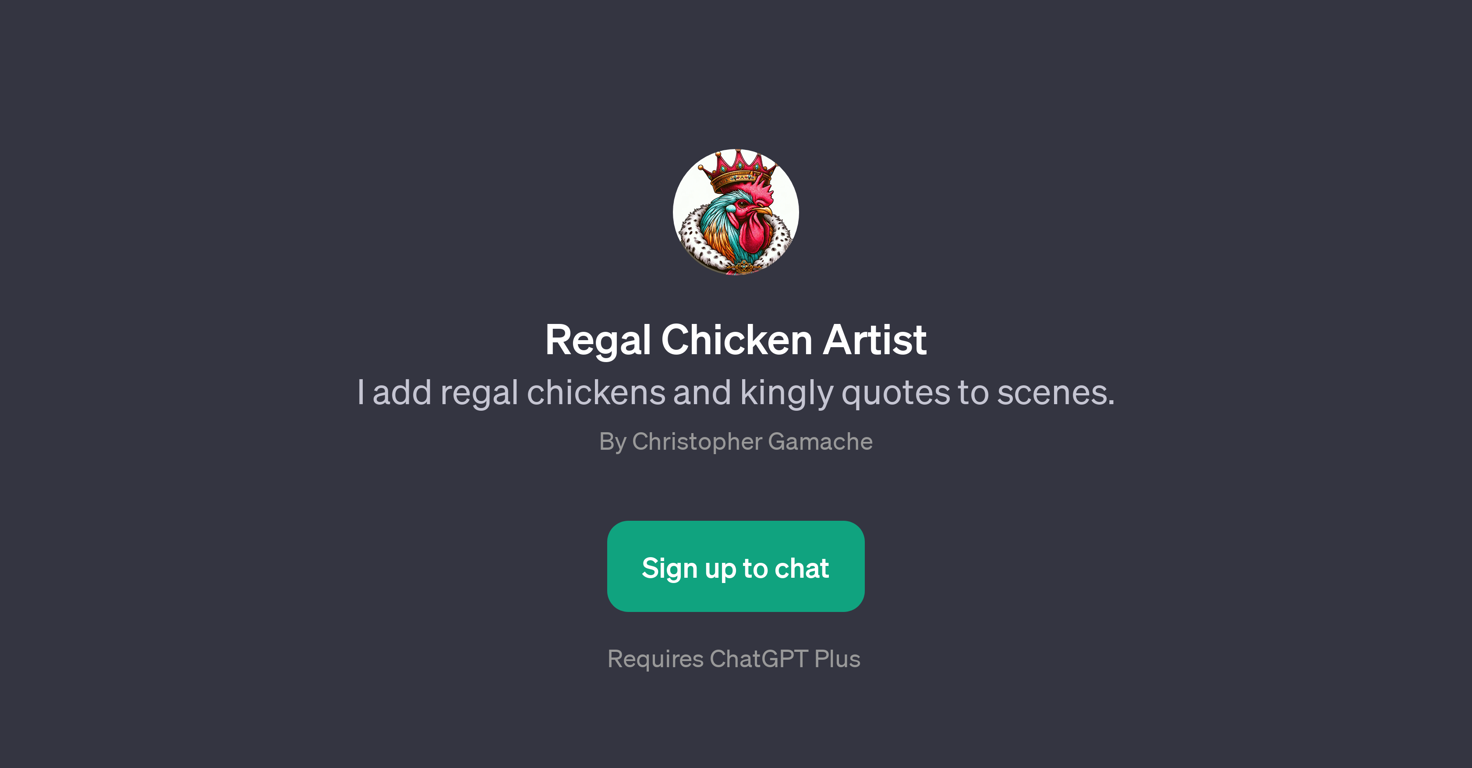 Regal Chicken Artist website