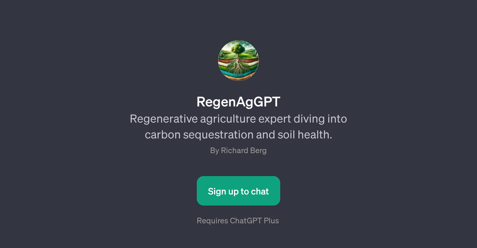 RegenAgGPT website