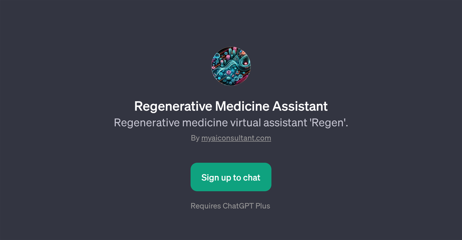 Regenerative Medicine Assistant website