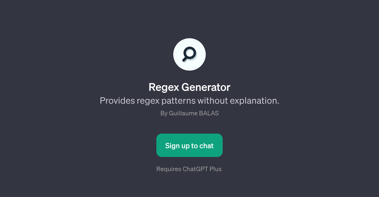 Regex Generator website