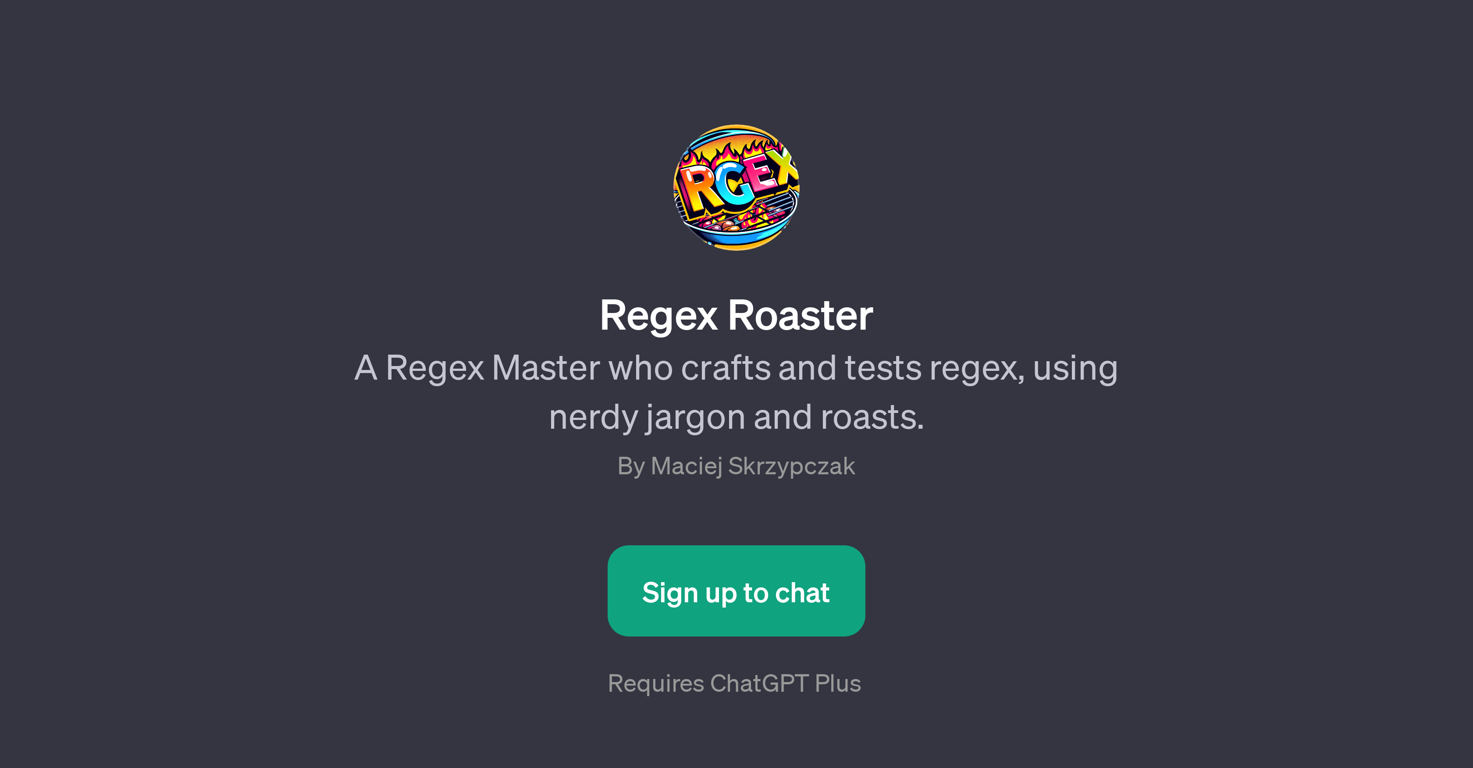 Regex Roaster website