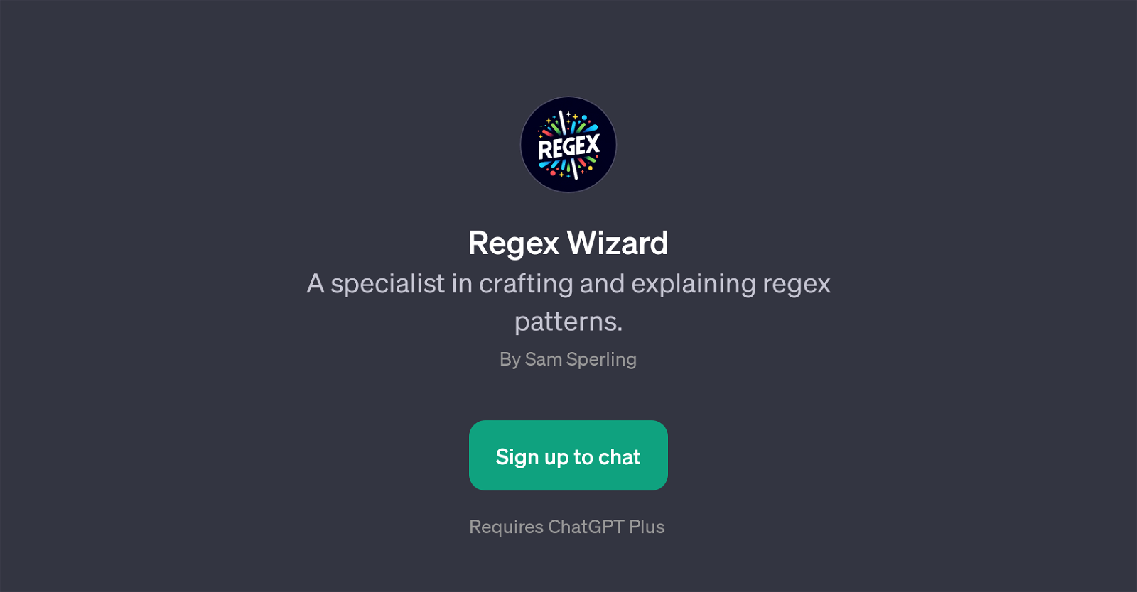 Regex Wizard website