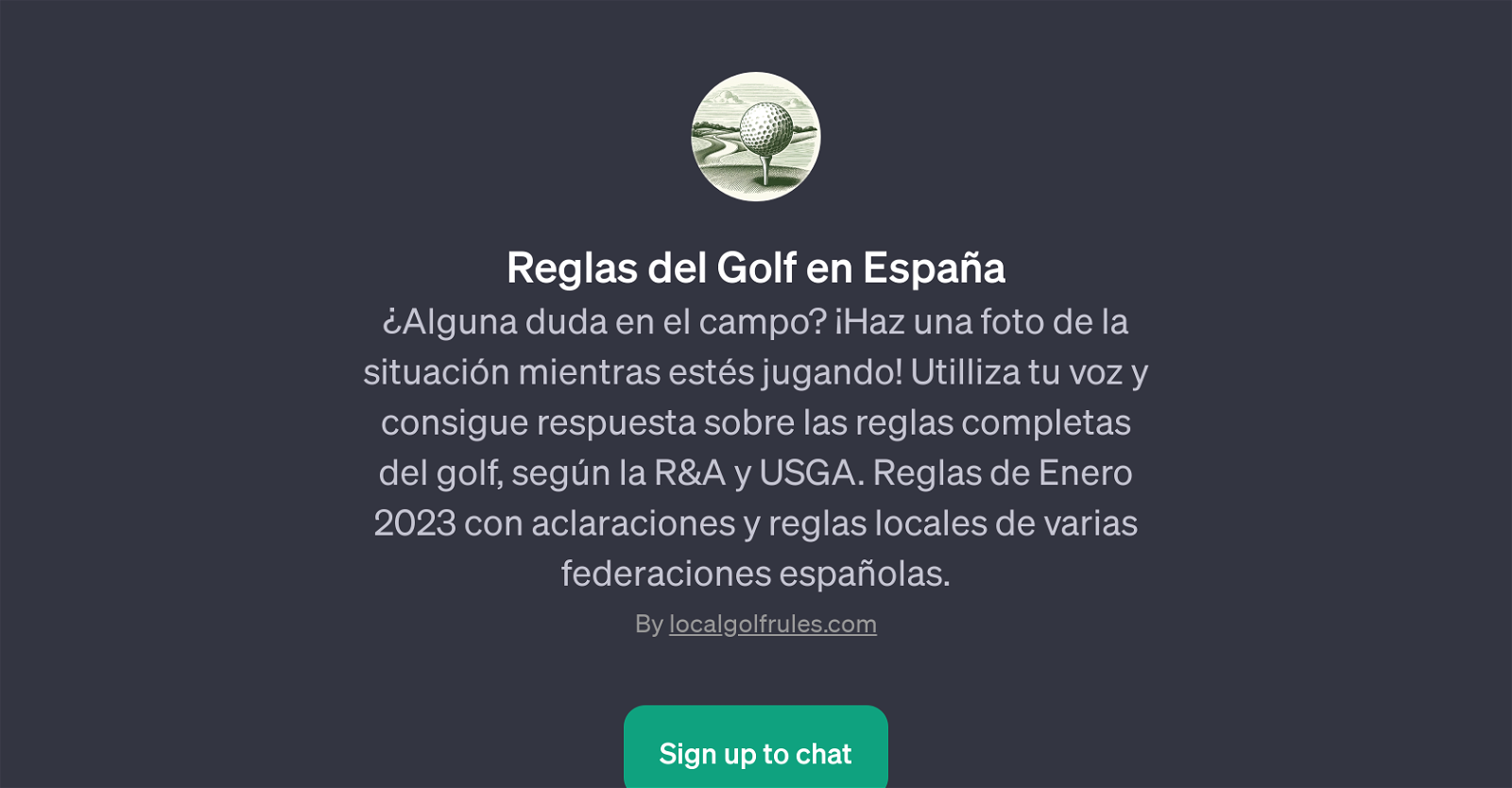 Reglas del Golf en Espaa website