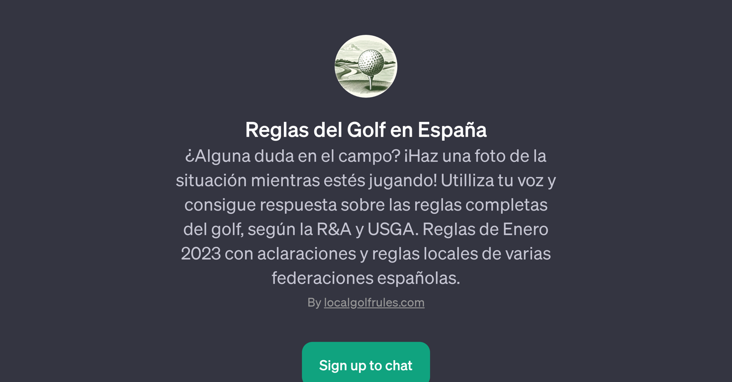 Reglas del Golf en Espaa website