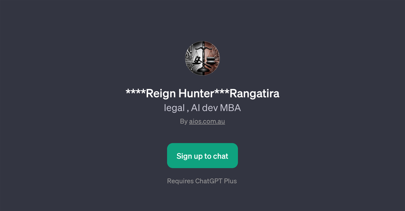 Reign Hunter website