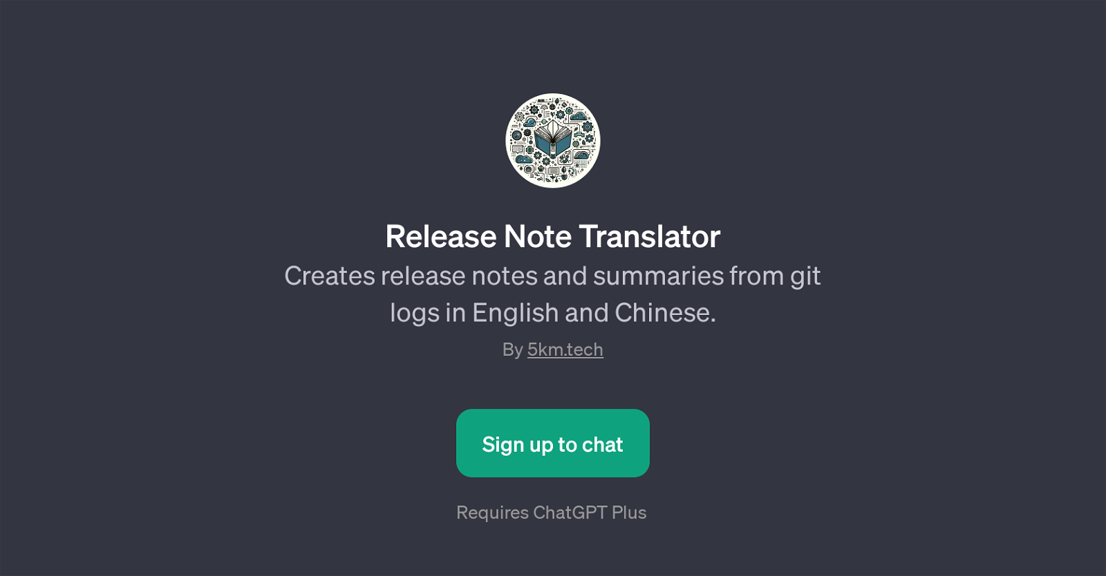 Release Note Translator website